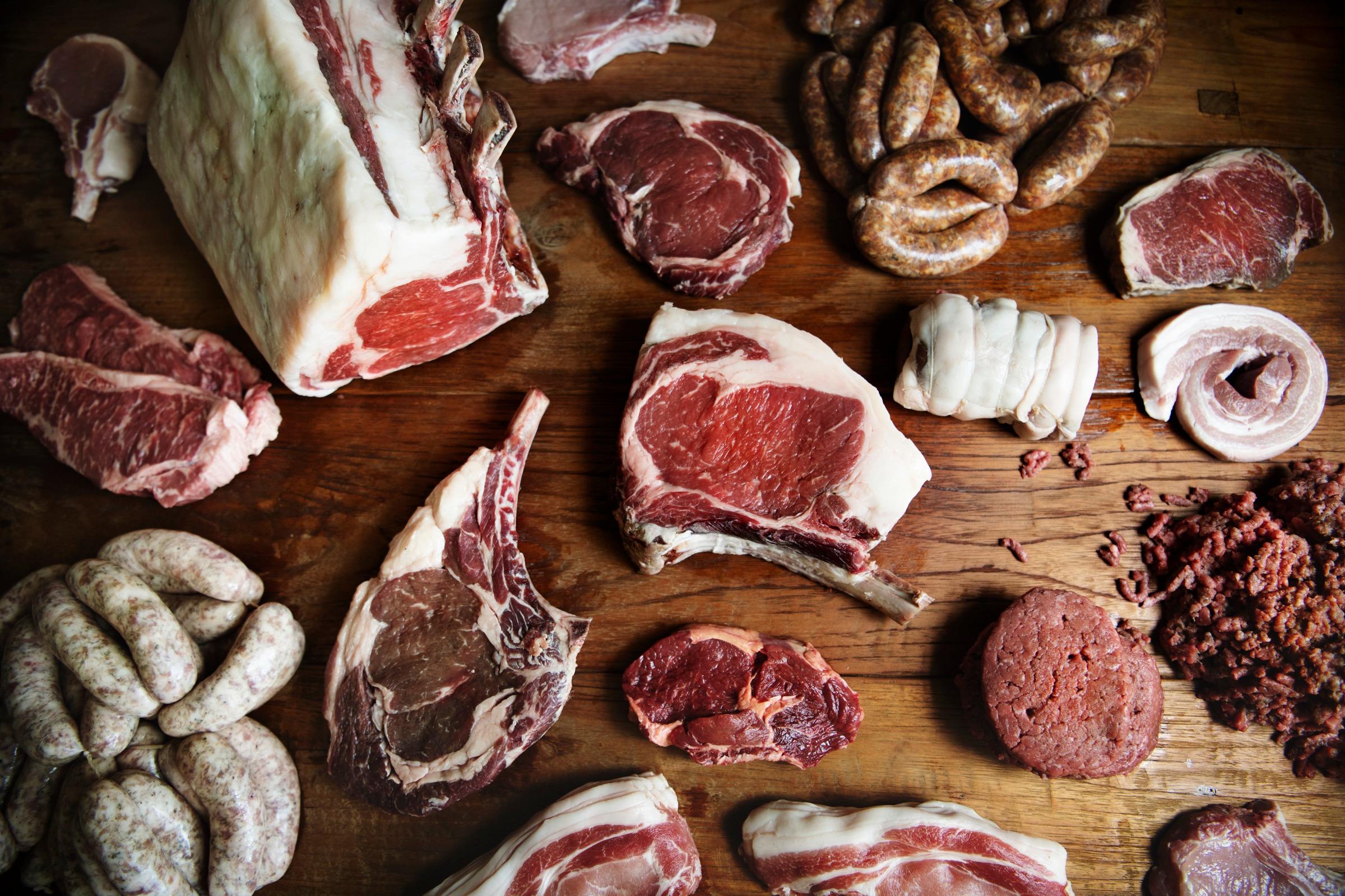 Premium meat and poultry selection